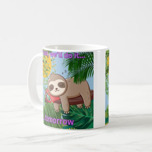 Ja, we doen het... morgen koffiemok (Voorkant links)