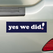 Ja, we hebben Bumpersticker gedaan (Op auto)