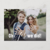 Ja, we hebben een aankondiging van het huwelijk ge (Voorkant)