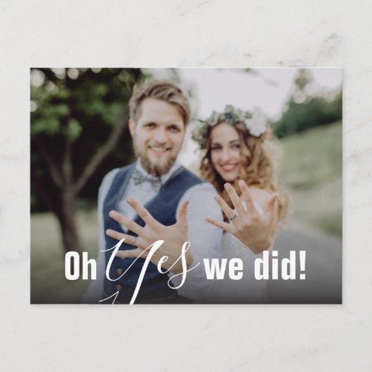 Ja, we hebben een aankondiging van het huwelijk ge (Voorkant)