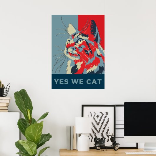 Ja, we hebben een kat poster (Thuiskantoor)