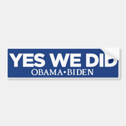 Ja We Hebben Het Bumper Sticker (Voorkant)