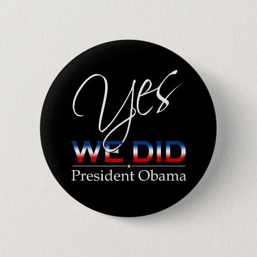 JA we hebben Obama bereikt - Ronde Button (Voorkant)