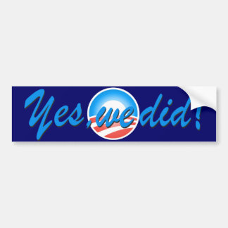Ja, we hebben Obama Inauguration Blue Bumpersticker