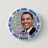 Ja, we hebben President Obama Button gedaan (Voorkant)