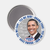 Ja, we hebben President Obama Magnet gedaan (Voorkant / Achterkant)