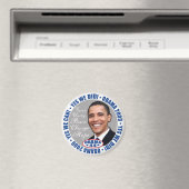 Ja, we hebben President Obama Magnet gedaan (Insitu (Vaatwasser))