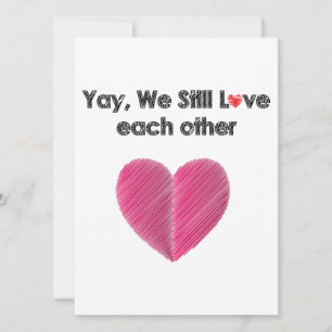 Ja, we houden nog steeds van elkaar feestdagenkaart