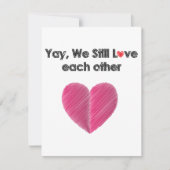 Ja, we houden nog steeds van elkaar feestdagenkaart (Voorkant)