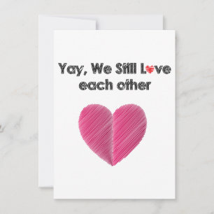 Ja, we houden nog steeds van elkaar feestdagenkaart