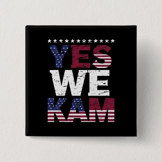 Ja We Kam Citeren Quote Vierkante Button 5,1 Cm (Voorkant)