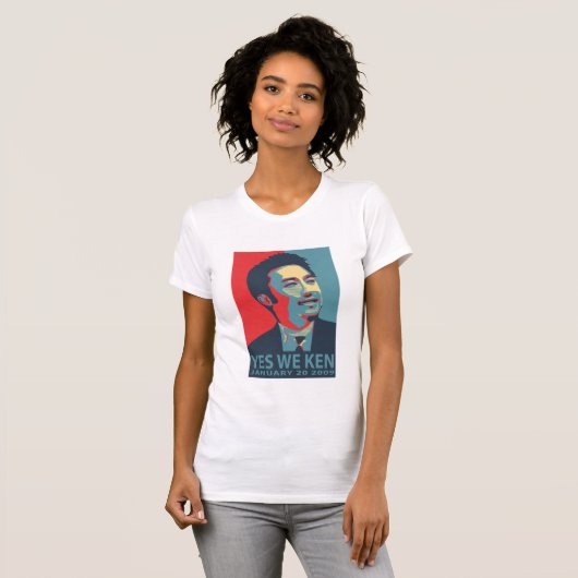 Ja We Ken (Obama) T-shirt - Gepersonaliseerd (Voorkant volledig)