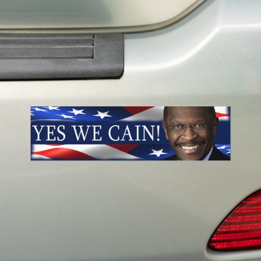 Ja, we krijgen het. Herman Cain Bumpersticker (Op auto)