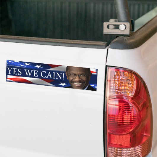 Ja, we krijgen het. Herman Cain Bumpersticker (Op Truck)