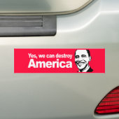 Ja, we kunnen Amerika Bumpersticker vernietigen (Op auto)