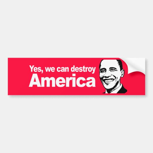 Ja, we kunnen Amerika Bumpersticker vernietigen (Voorkant)