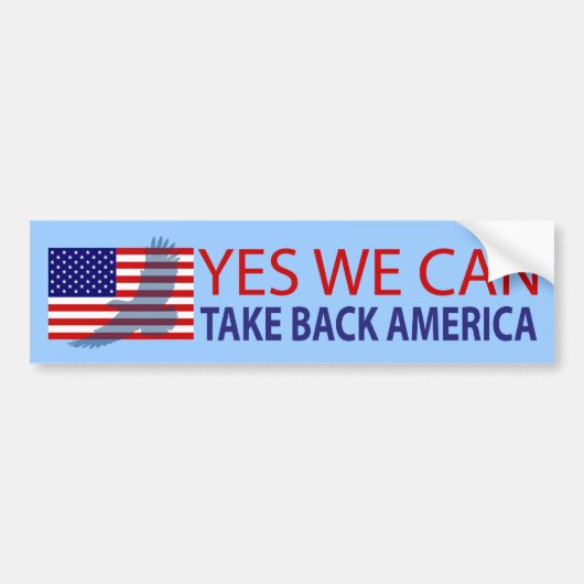 Ja, we kunnen Amerika terugnemen Bumpersticker (Voorkant)