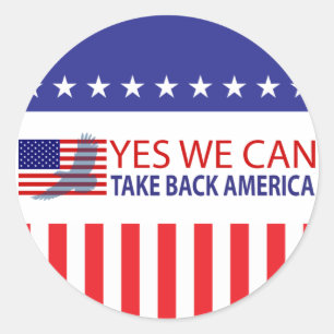 Ja, we kunnen Amerika terugnemen Ronde Sticker