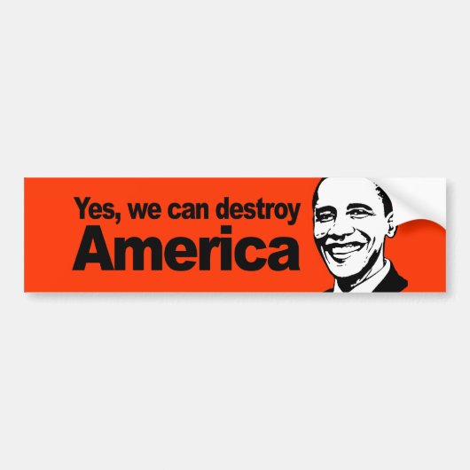 Ja, we kunnen Amerika vernietigen Bumpersticker (Voorkant)