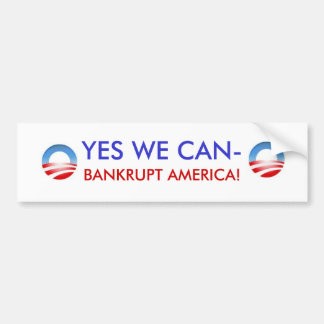 JA WE KUNNEN - BANKRUPT AMERIKA BUMPERSTICKER