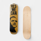 JA WE KUNNEN - BARACK OBAMA Stencil Cardboard sk8 Persoonlijk Skateboard (Voorkant)