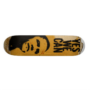 JA WE KUNNEN - BARACK OBAMA Stencil Cardboard sk8 Persoonlijk Skateboard