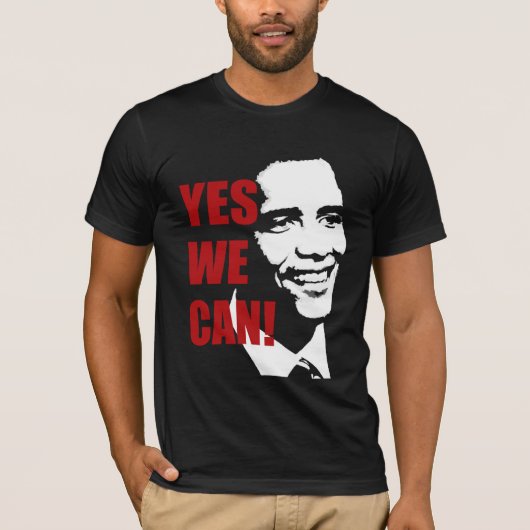 Ja, we kunnen Barack Obama tot shirt (Voorkant)