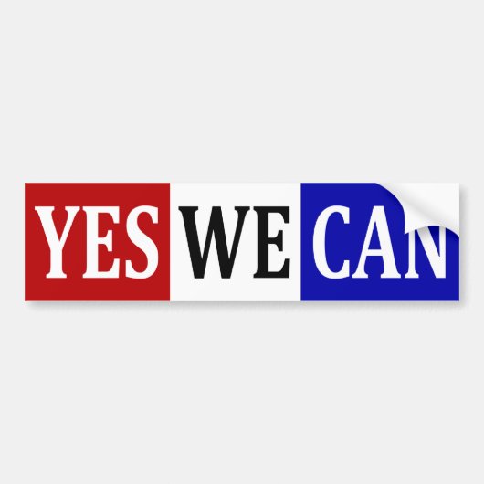 Ja, we kunnen Bumperstickers (Voorkant)