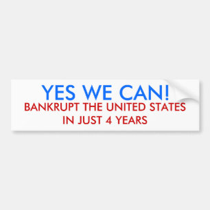 JA, WE KUNNEN DE VERENIGDE STATEN VERBIEDEN IN.. BUMPERSTICKER