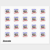 Ja, we kunnen fascisme bestrijden! ronde sticker (Vel)