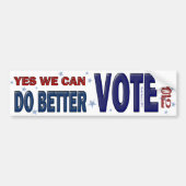 Ja, we kunnen het beter doen: stem 2012 bumpersticker (Voorkant)