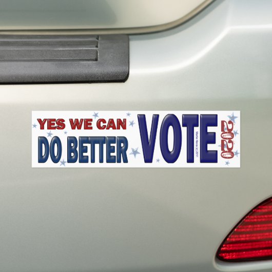 Ja, we kunnen het beter doen: STEM 2020 Bumpersticker (Op auto)