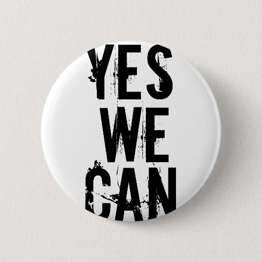 JA WE KUNNEN KIEZEN RONDE BUTTON 5,7 CM (Voorkant)