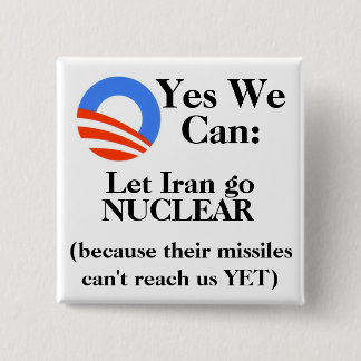 Ja, we kunnen: Laat Iran NUCLEAR gaan Vierkante Button 5,1 Cm