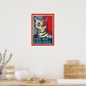 Ja, we kunnen LOLCAT afdrukken Poster (Keuken)