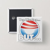 Ja, we kunnen...MAAR... Vierkante Button 5,1 Cm (Voorkant /achterkant)