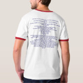JA WE KUNNEN MET Lyrics op rug T-shirt (Achterkant)