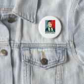 Ja, we kunnen naar Canada verhuizen — Anti-Trump 2 Ronde Button 5,7 Cm (In situ)