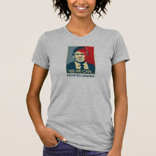 Ja, we kunnen naar Canada verhuizen — Anti-Trump T-shirt