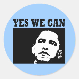 Ja we kunnen Obama 2008 Sticker