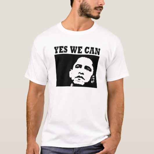 Ja, we kunnen Obama 2008 T-shirt (Voorkant)