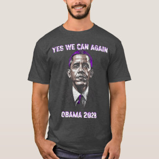 Ja We Kunnen Obama 2028 Politieke Spreuken Trendy T-shirt