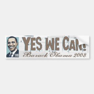 Ja We Kunnen! Obama Bumpersticker