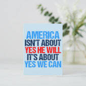 Ja, we kunnen Obama Inspirerend citeren Briefkaart (Staand voorkant)