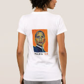 Ja we kunnen + Obama portret (tweezijdig) T-shirt (Achterkant)
