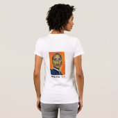 Ja we kunnen + Obama portret (tweezijdig) T-shirt (Achterkant volledig)