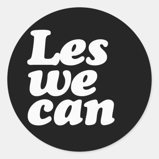 JA WE KUNNEN RONDE STICKER (Voorkant)