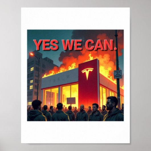 Ja We Kunnen Sticker Poster (Voorkant)