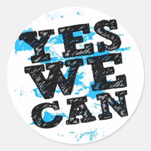 Ja, we kunnen Stickers - Barack Obama (Voorkant)