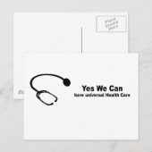 Ja, we kunnen zorgen voor universele gezondheidszo briefkaart (Voorkant / Achterkant)